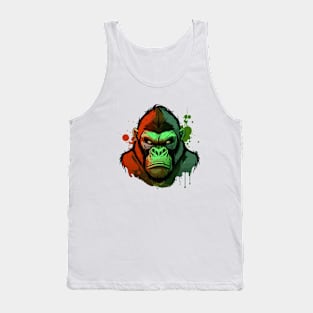 Graffiti Paint Gorilla Ape Creative Tank Top